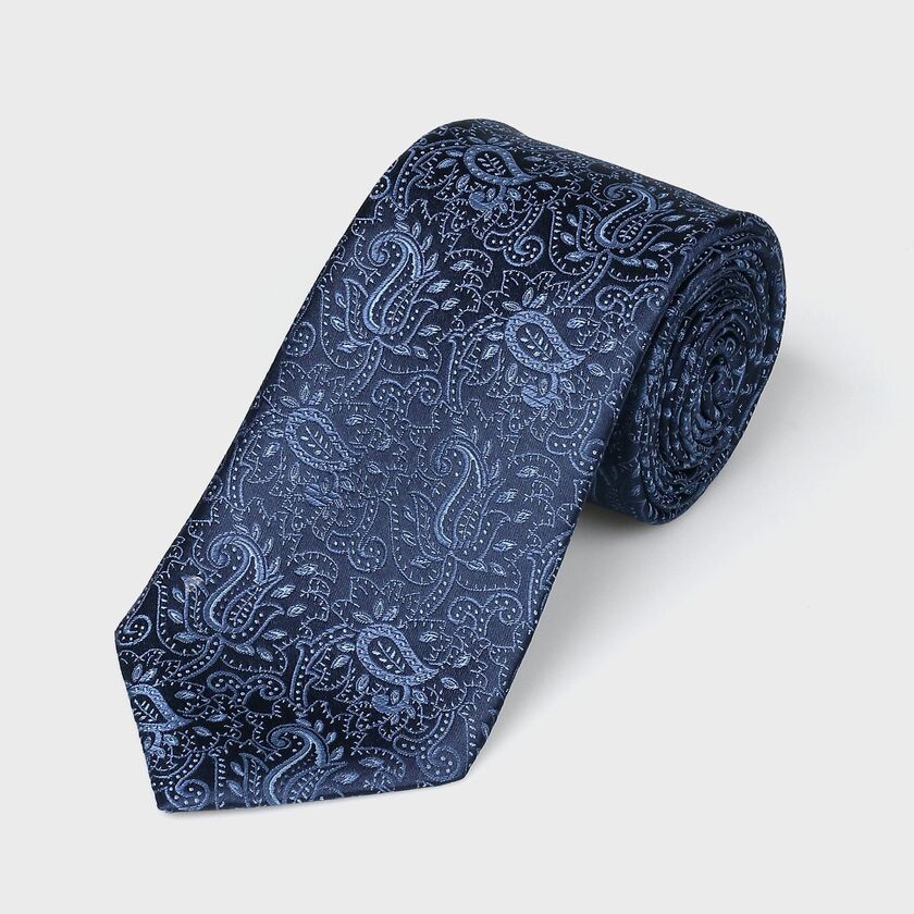 シルク ペイズリー タイ