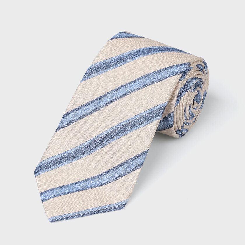 シルク ストライプ タイ