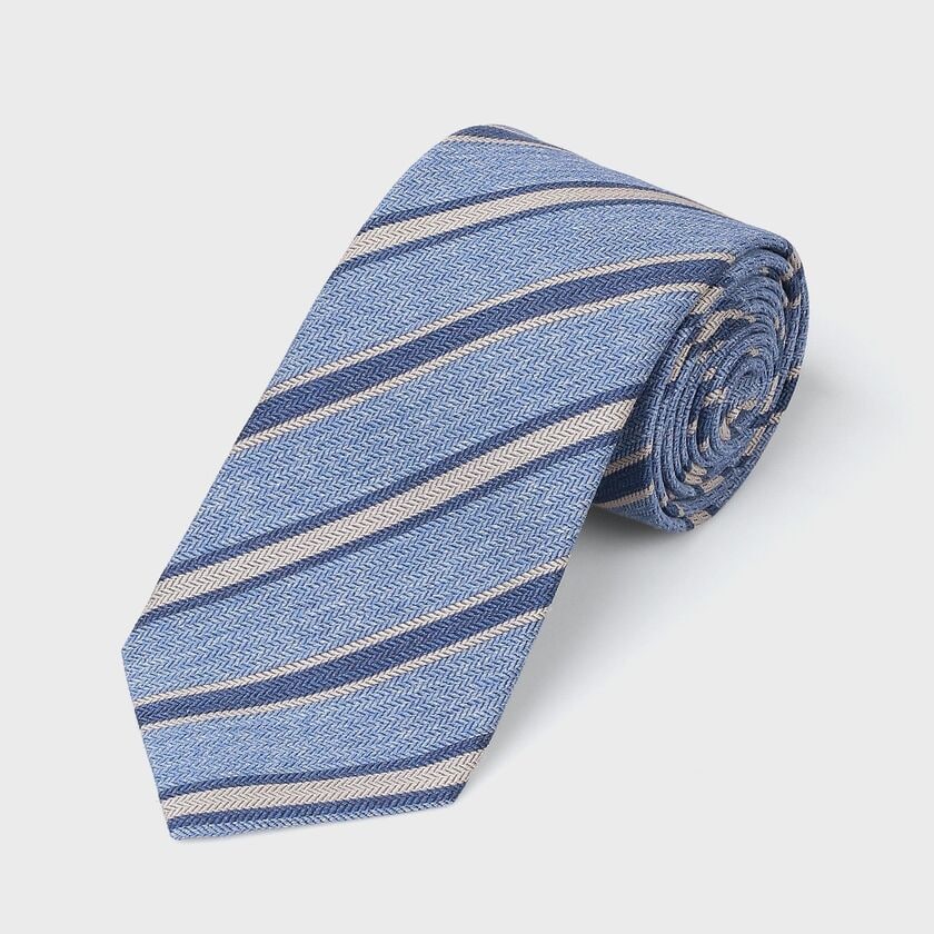 シルク ストライプ タイ