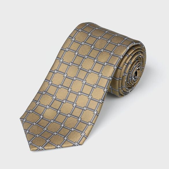 シルク ジオメトリック タイ.1