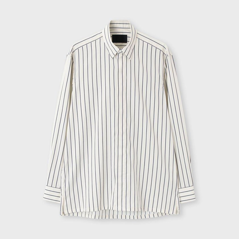 STRIPE FLY FRONT 　SHIRT 2