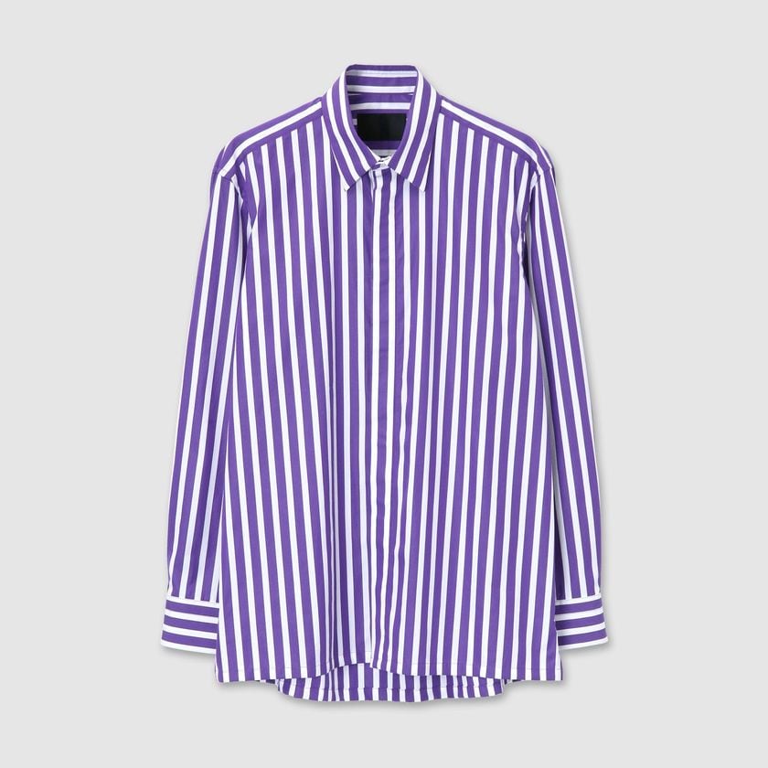 LONDON STRIPE FLY FRONT SHIRT