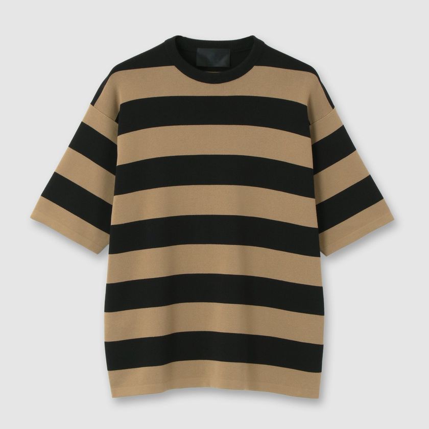 BOLD STRIPE KNIT TEE