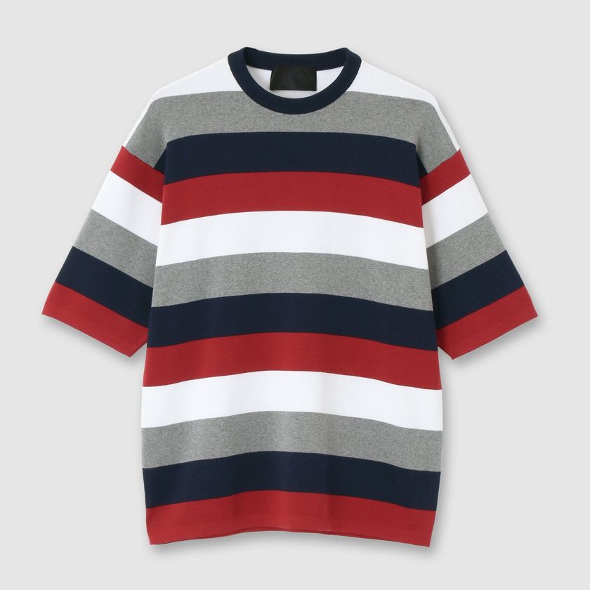 BOLD STRIPE KNIT TEE