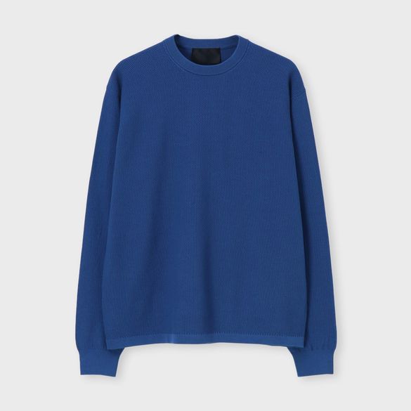 JACQUARD PIQUE CREW NECK [ジャガードピケ クルーネック]