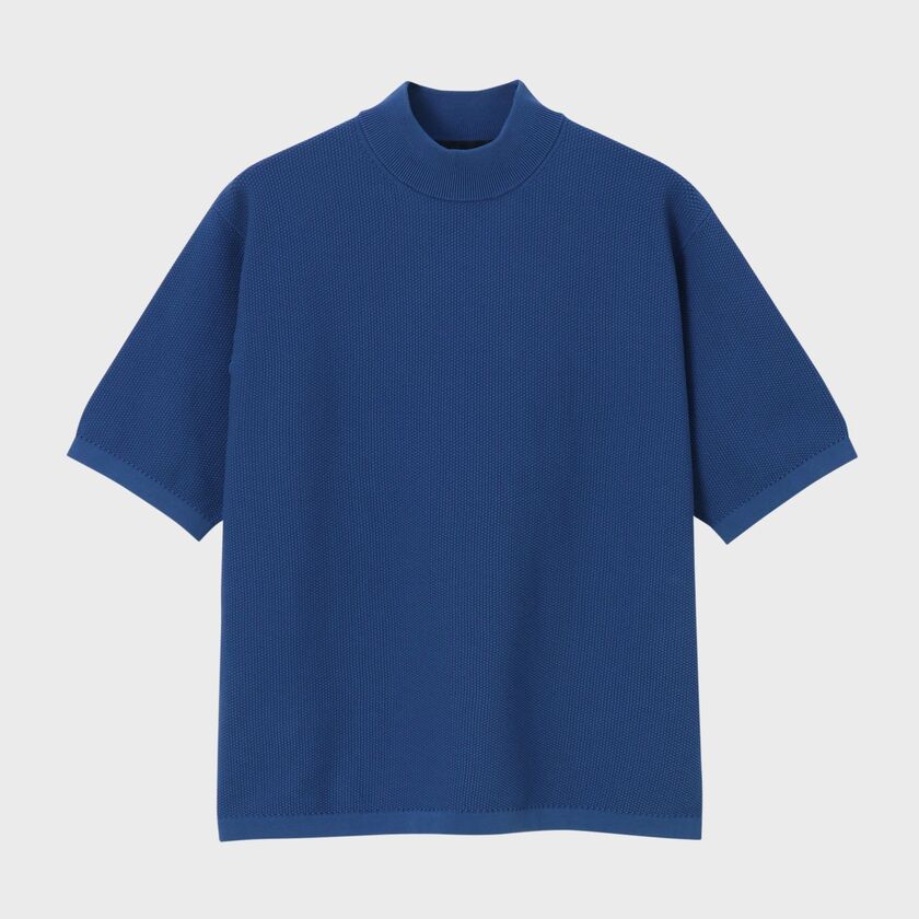 DEMON PIQUE MOCK NECK 　S/S SWEATER [鬼カノコ モックネック SSセーター]