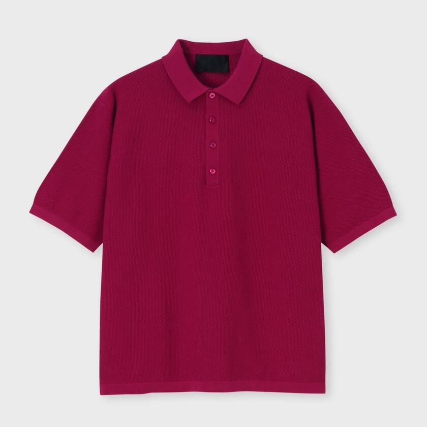 DEMON PIQUE POLO COLLAR 　S/S SWEATER [鬼カノコ SSポロセーター]