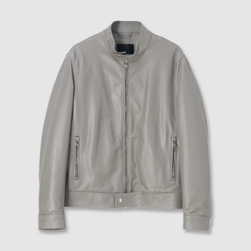 PADDED LEATHER BIKER 　JACKET