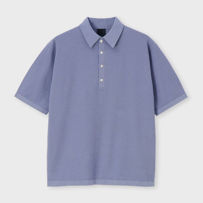 コットン ニットポロシャツ / スコレット