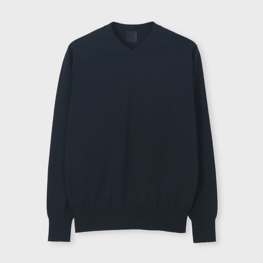 コットン Vネックニット / トリオレ