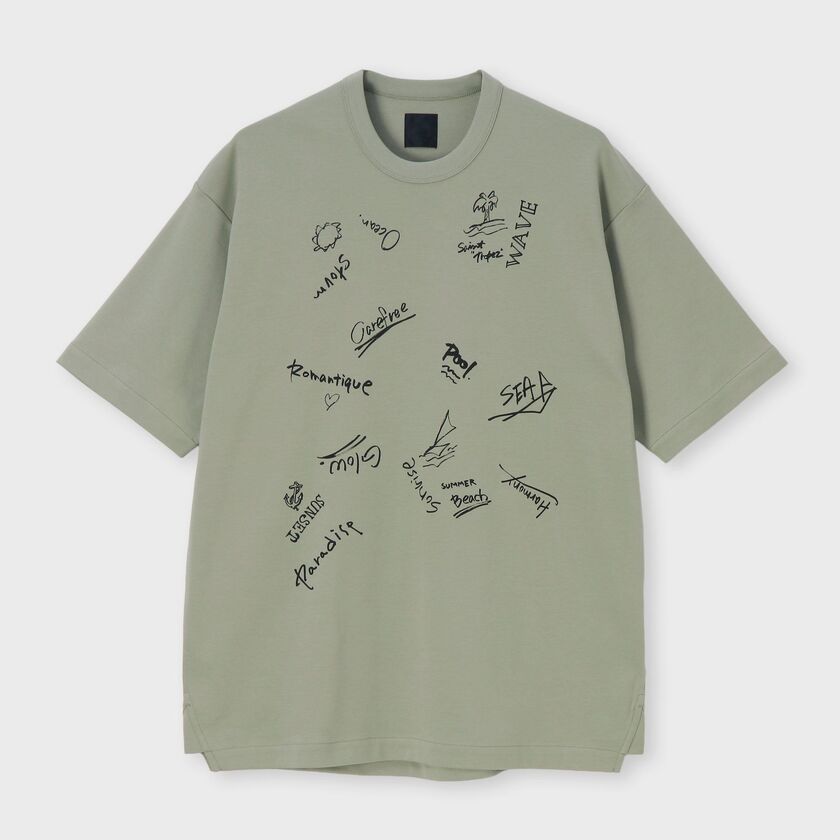 コットンシルケットスムース Tシャツ.3 / セネピ