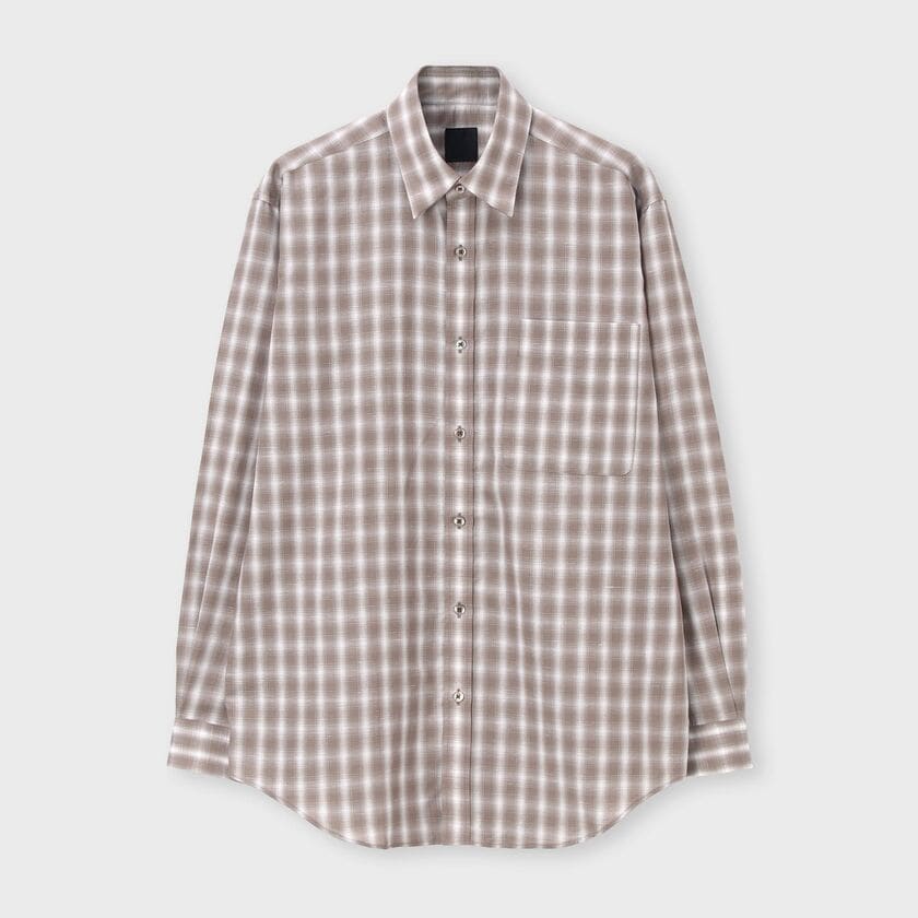 コットン リネン 長袖シャツ / アン