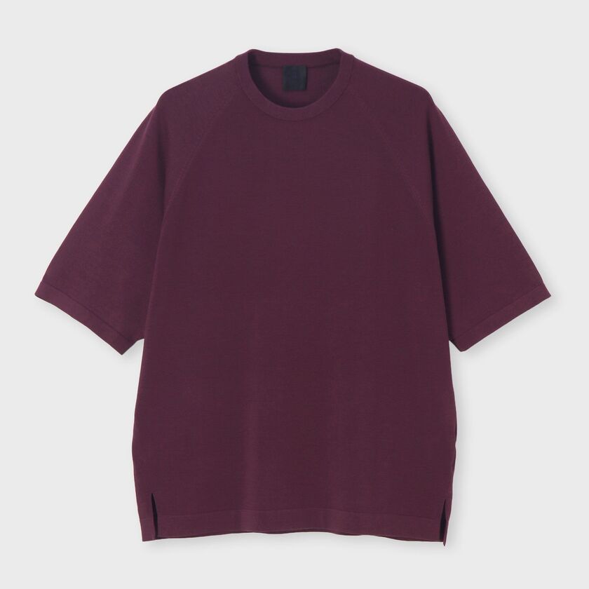 コットン シルク クルーネックニット / ポルセ