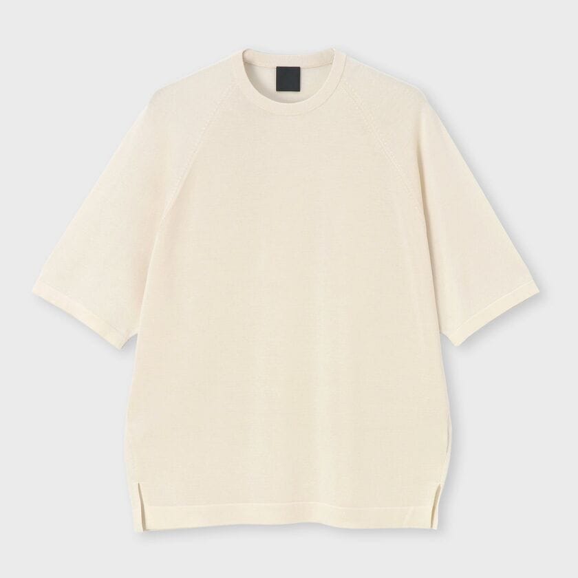 コットン シルク クルーネックニット / ポルセ