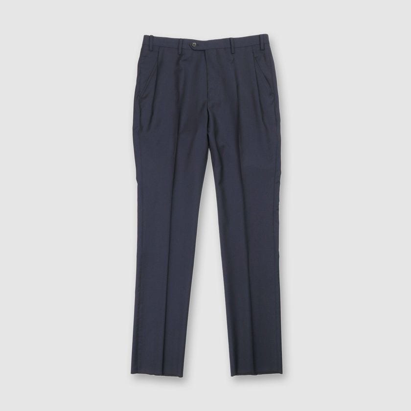 WOOL LYOCELL TAPERED SLACKS
