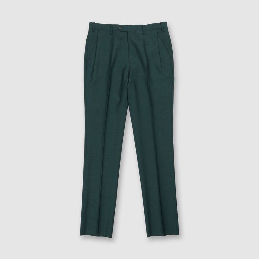 MOHAIR SILK TAPERED SLACKS