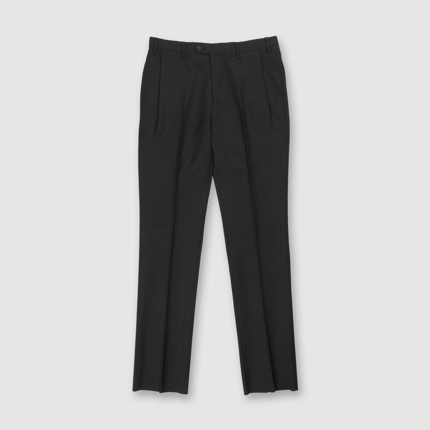 MOHAIR SILK TAPERED SLACKS