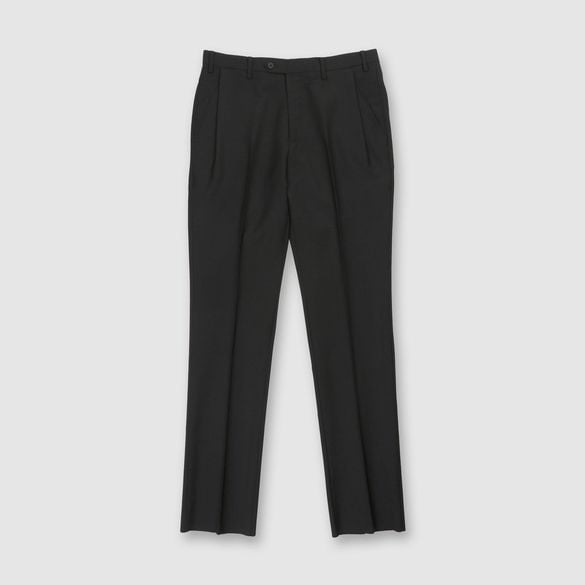 MOHAIR SILK TAPERED SLACKS