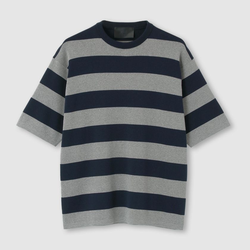 BOLD STRIPE KNIT TEE