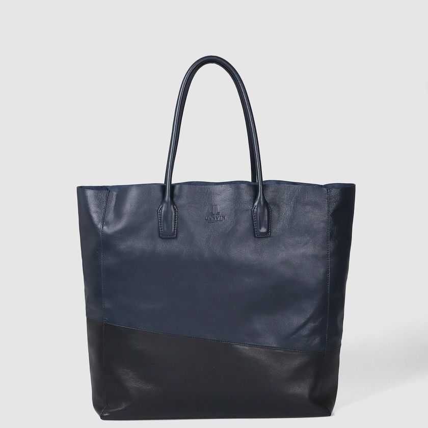 LIGHTNESS＆SOFTNESS　BI-COLOR LEATHER TOTE [バイカラー レザートート]