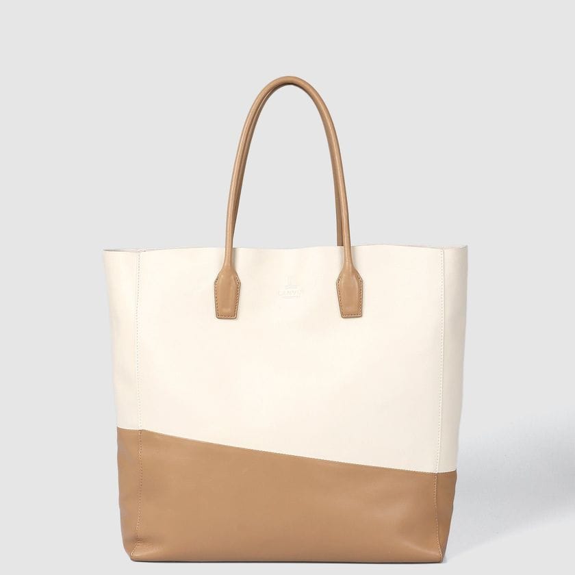 LIGHTNESS＆SOFTNESS　BI-COLOR LEATHER TOTE [バイカラー レザートート]