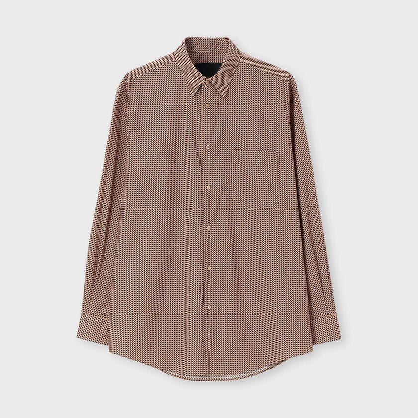 GEOMETRIC  PRINT SHIRT [ジオメトリック プリントシャツ]