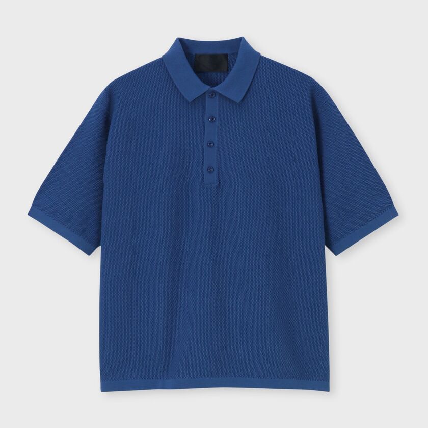 DEMON PIQUE POLO COLLAR 　S/S SWEATER [鬼カノコ SSポロセーター]