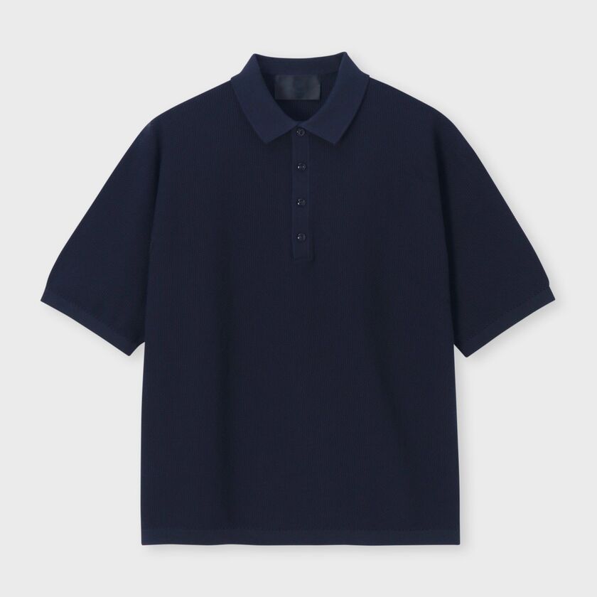 DEMON PIQUE POLO COLLAR 　S/S SWEATER [鬼カノコ SSポロセーター]