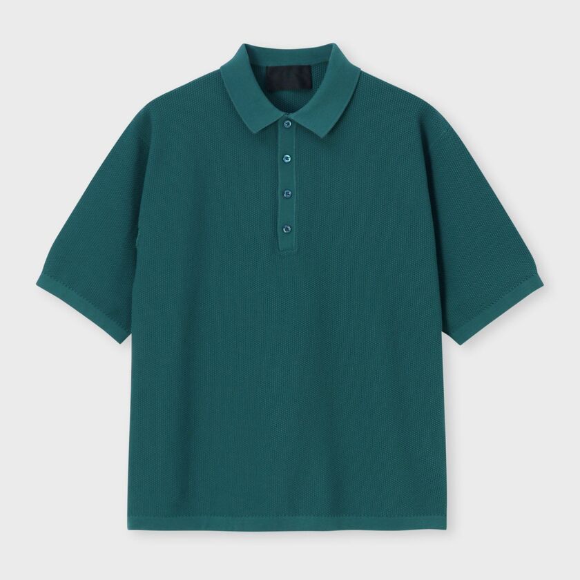 DEMON PIQUE POLO COLLAR 　S/S SWEATER [鬼カノコ SSポロセーター]