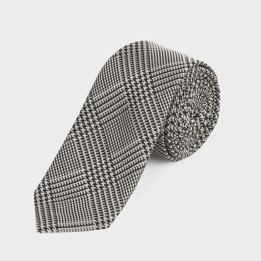 GLEN CHECK NARROW  TIE [グレンチェック ナロータイ]