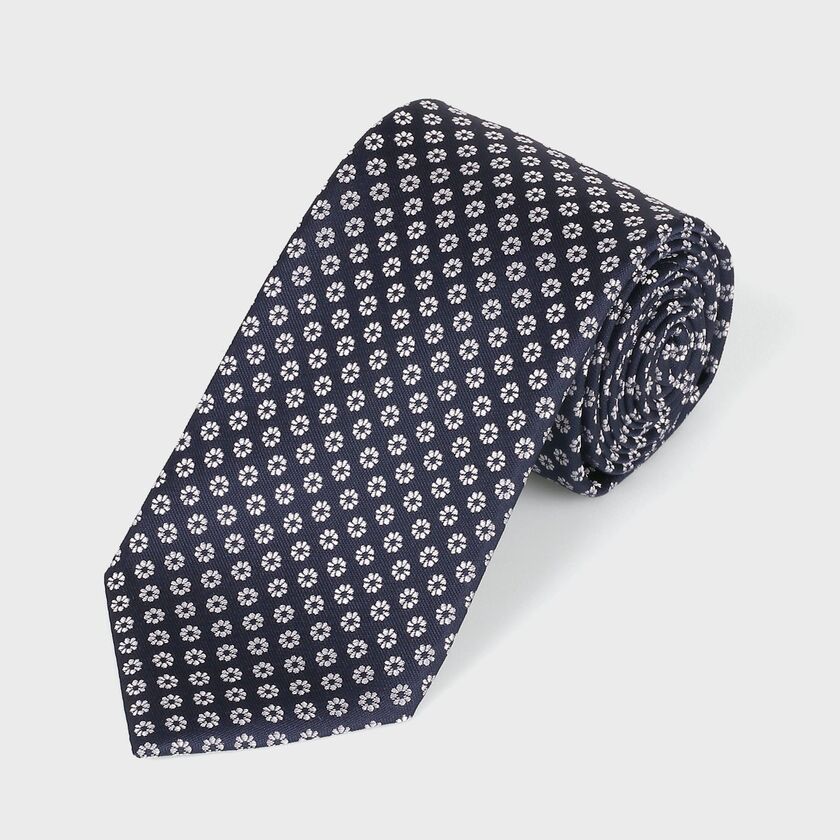 SMALL FLOWER JACQUARD TIE [スモールフラワー ジャガードタイ]