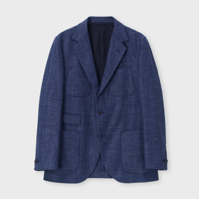 WOOL SILK LINEN HUNTING JACKET [ホップサック ハンティングジャケット]