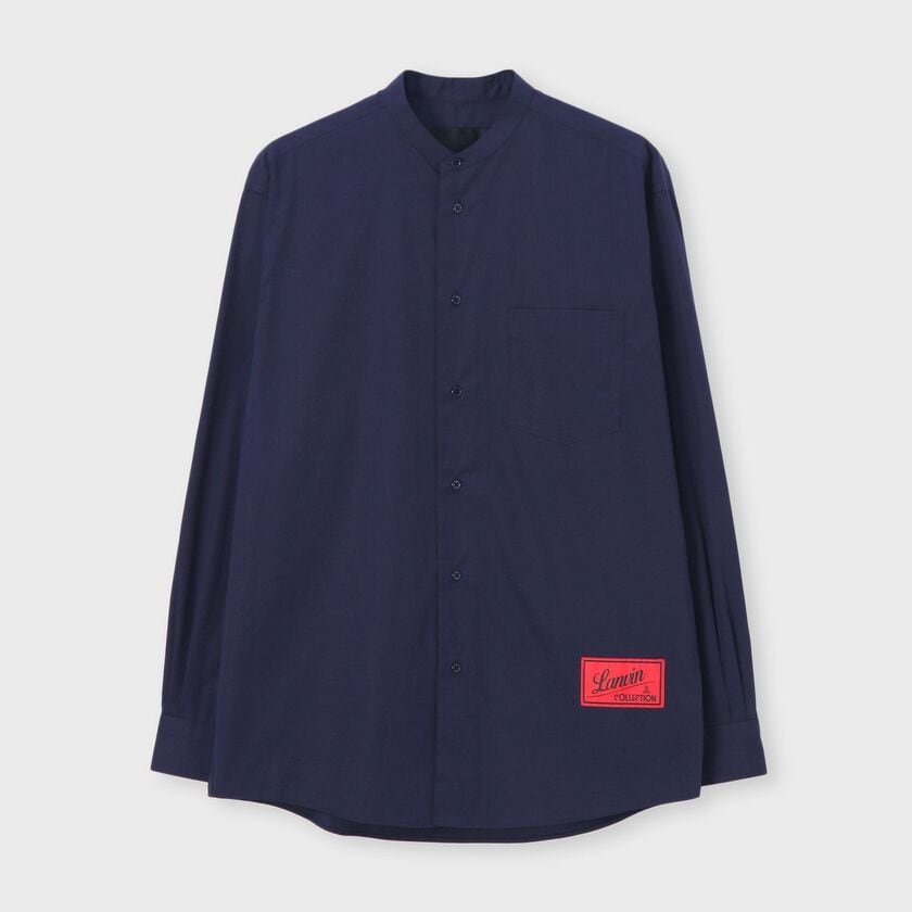 COTTON BAND COLLAR L/S SHIRT[コットン バンドカラー  ロングスリーブシャツ]