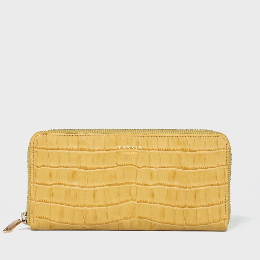 MOC CROC ZIP AROUND LONG  WALLET [モッククロコ 長財布]