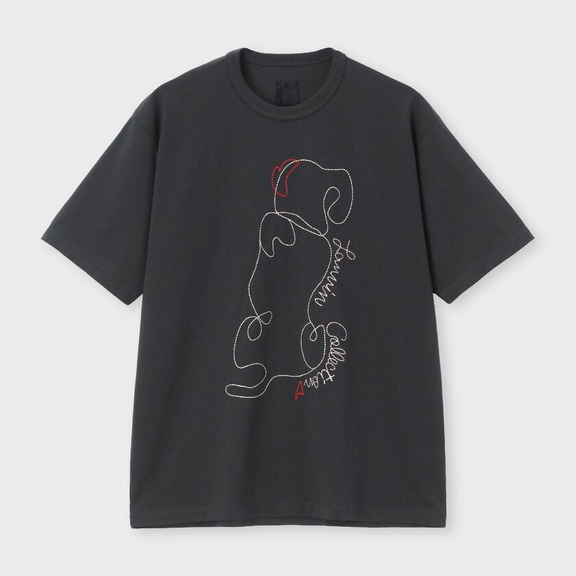 コットン天竺 エンブロイダリー Tシャツ / ウルクル