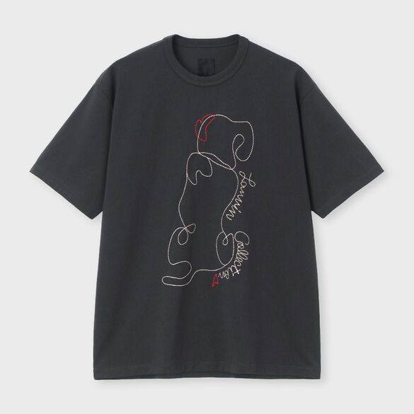 コットン天竺 エンブロイダリー Tシャツ / ウルクル