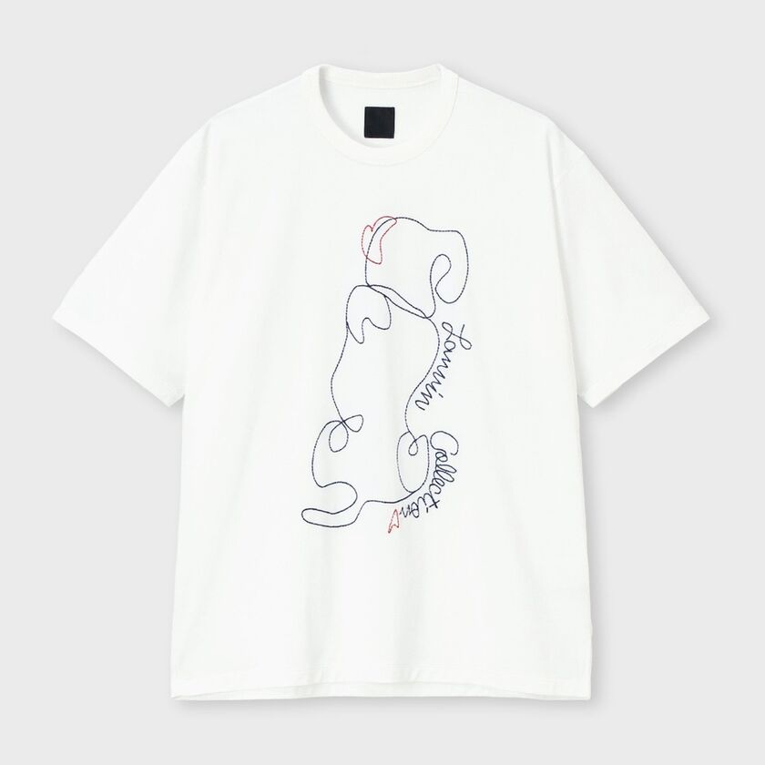 コットン天竺 エンブロイダリー Tシャツ / ウルクル