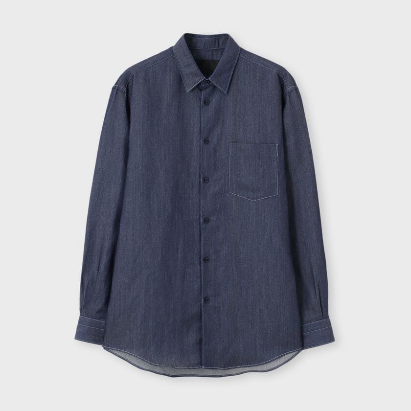 CUPRA/WASHI  DENIM SHIRT [和紙デニム LSシャツ]