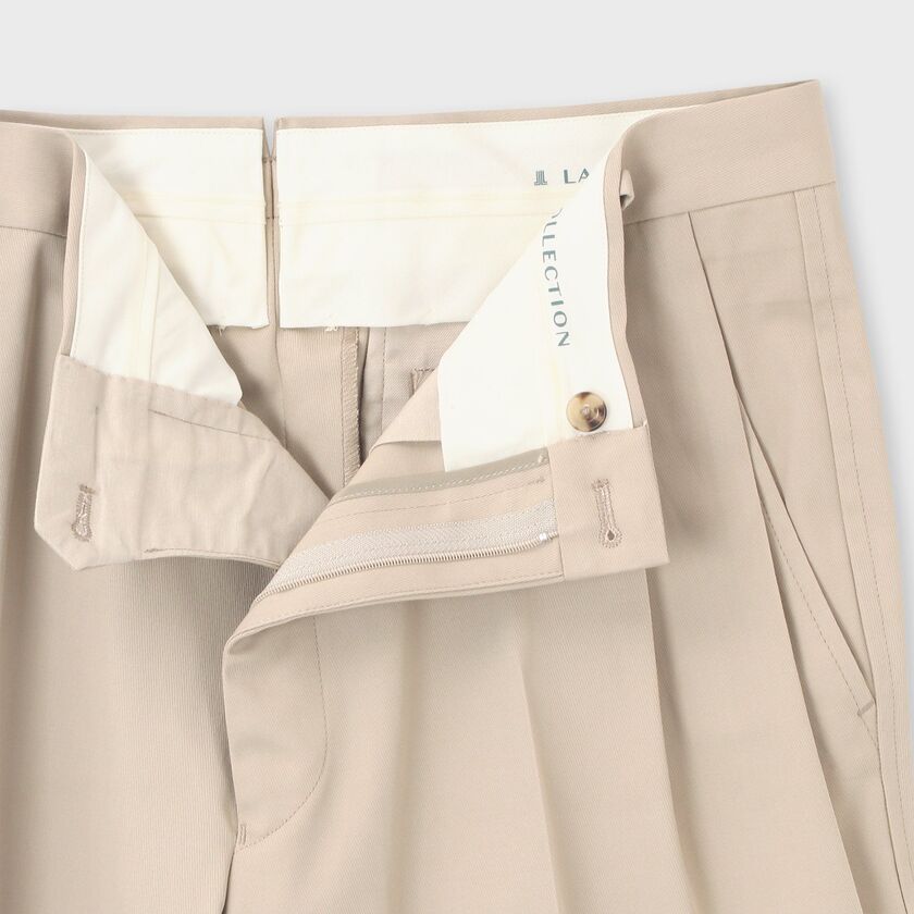COTTON KERSEY TAPERED SLACKS [コットンカルゼ テーパードスラックス