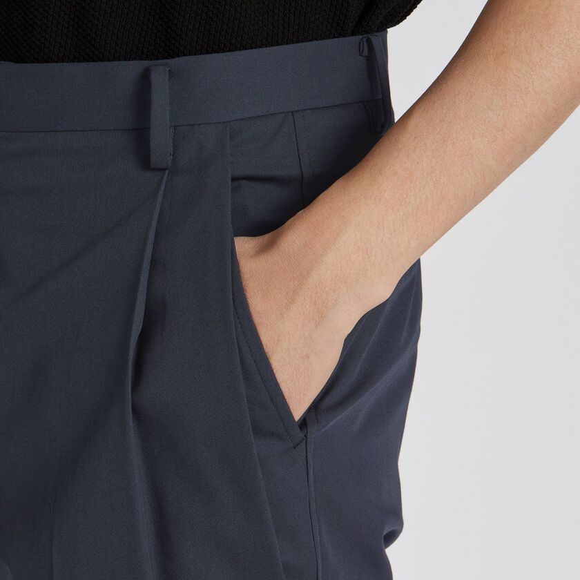 COTTON KERSEY TAPERED SLACKS [コットンカルゼ テーパードスラックス