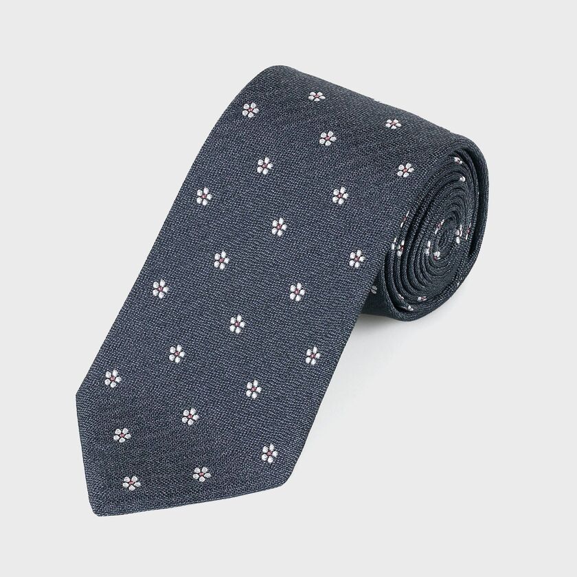 MELANGE FLOWER TIE [メランジフラワー タイ]