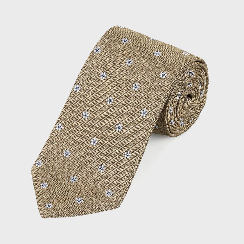 MELANGE FLOWER TIE [メランジフラワー タイ]