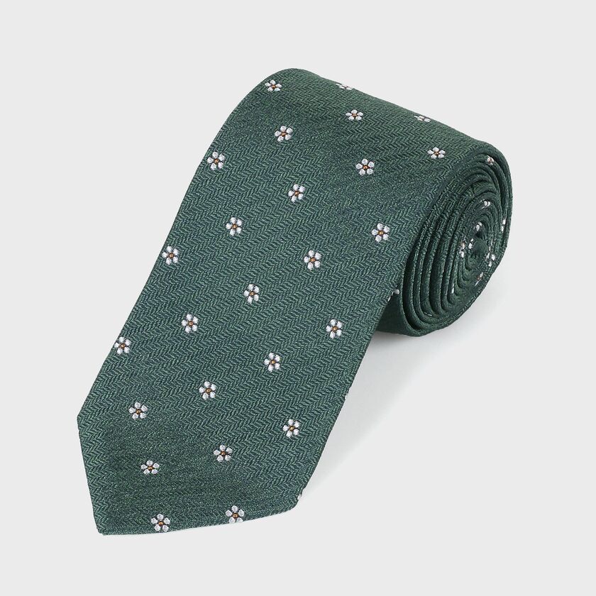 MELANGE FLOWER TIE [メランジフラワー タイ]