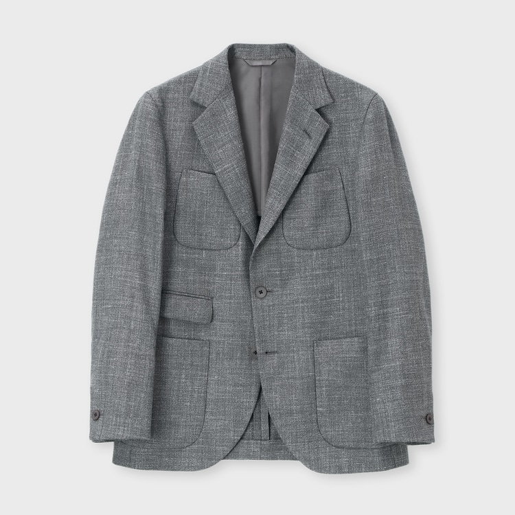 WOOL SILK LINEN HUNTING JACKET [ホップサック ハンティング