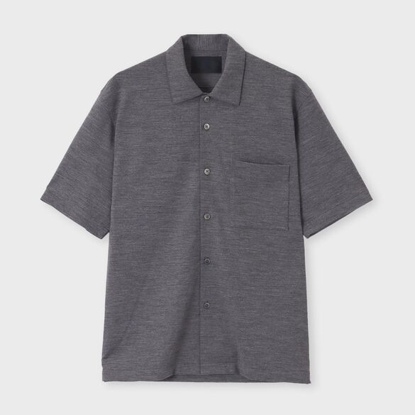 ACTIVE WOOL JERSEY S/S OVERSIZED SHIRT[アクティブウールジャージー 半袖オーバーサイズシャツ]