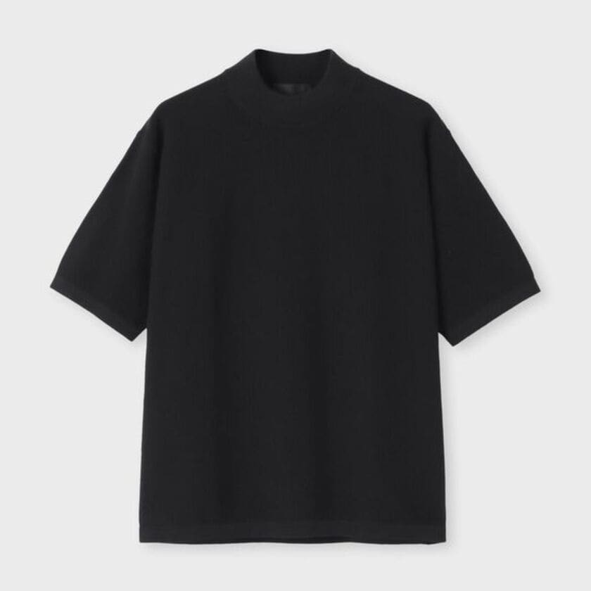 DEMON PIQUE MOCK NECK S/S SWEATER[デーモンピケ モックネック半袖セーター]