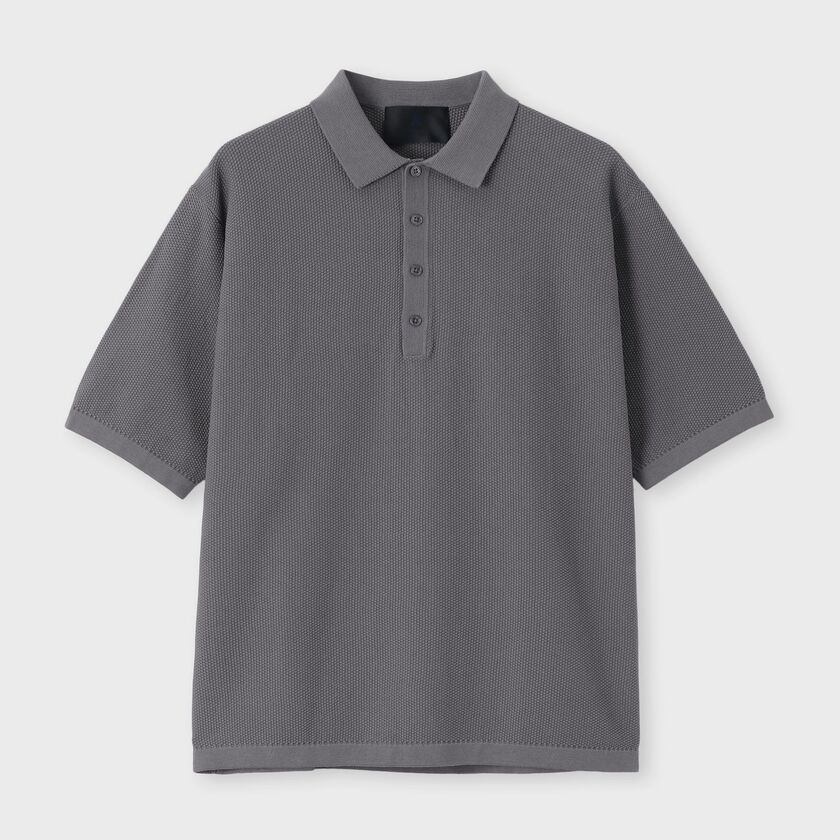 DEMON PIQUE POLO COLLAR S/S SWEATER[デーモンピケ ポロカラー半袖セーター]
