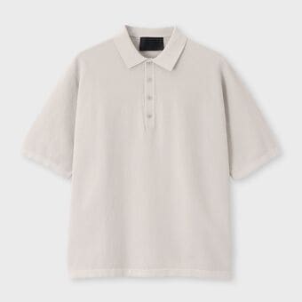 DEMON PIQUE POLO COLLAR S/S SWEATER[デーモンピケ ポロカラー半袖セーター]