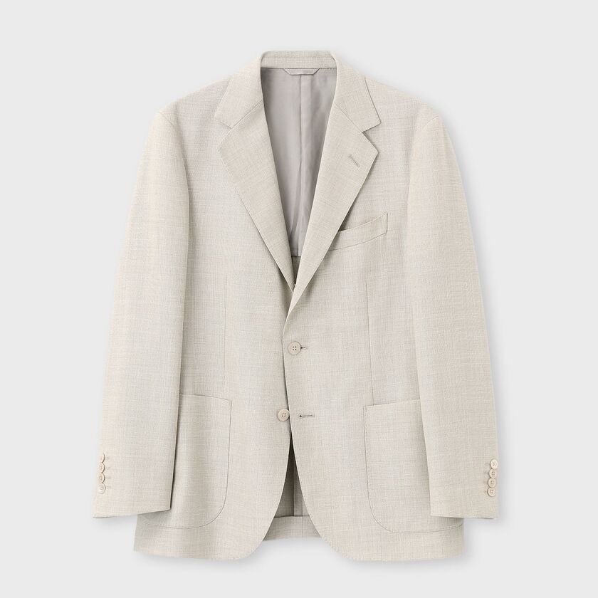 WOOL/SILK/LINEN SAHARA COLOUR JACKET[ウール/シルク/リネン サハラカラージャケット]