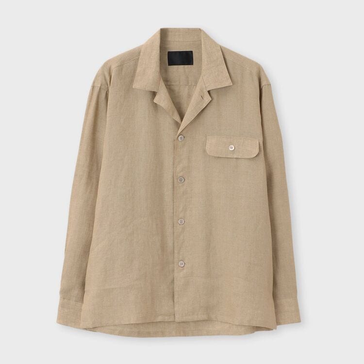 Toshi ストームジャケット 、Van Heusenシャツまとめ買い PROVENCE LINEN OPEN COLLAR SHIRT-JACKET[プロヴァンスリネンオープン